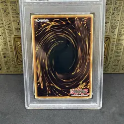 Yugioh PSA 9 Elemental Hero Chaos Neos Rainbow Dragon Misprint GLAS-EN016 Ghost - Image 2