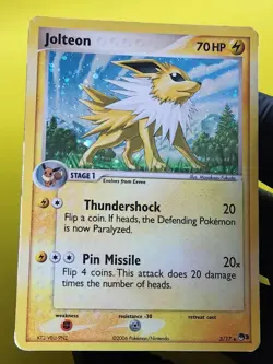 Jolteon 3/17 Holo Rare Pop Series 3 Pokemon Card - Mp - Image 1