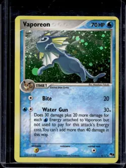 2006 Pokemon POP Series 3 Vaporeon Holo #6/17 - Image 1