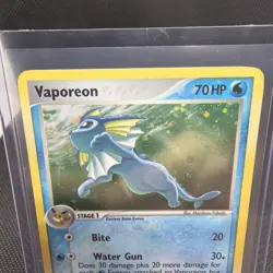 Pokemon Vaporeon Holo Card 6/17 Pop Series 3 Promo Moderately Played - Image 2