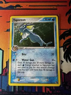 Pokemon VAPOREON 6/17 (Holo Rare) POP Series 3 - Image 2
