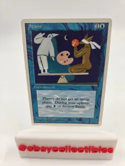 Stasis #104 (LP) Fourth Edition 4ED Magic MTG 4th - Image 1