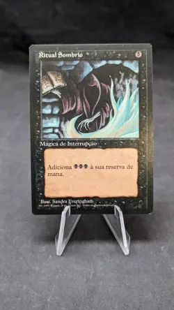 Dark Ritual - MTG Magic - FBB 4th Fourth Edition - PORTUGUESE Miscut LP - Image 1