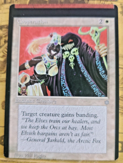 MTG ICE AGE MISCUT CONNECTORS Tor Giant + Cooperation Factory Cut Misprint Error - Image 3