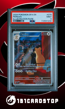 💠Pokemon - Persian - 078/064 - Illustration Rare - Shrouded Fable - PSA 9💠 - Image 1