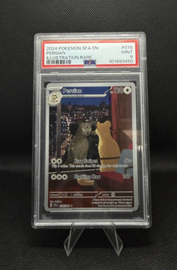 Pokemon 2024 SFA en Shrouded Fable Persian Illustration Rare Card #078/064 PSA 9 - Image 1