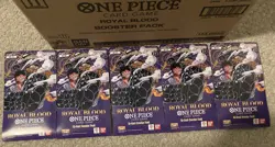 Lot Of 5x One Piece Sleeved Booster Packs - OP10 - Royal Blood - Fresh From Case - Image 2