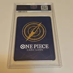 One Piece Dracule Mihawk Holo OP01-ERRATA OP01-070 PSA 10 Bandai 2022 - Image 2