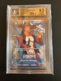 ONE PIECE BGS 9,5 DRACULE MIHAWK FOIL OP01-070 SR THE BEST PREMIUM BOOSTER ENG - Image 1