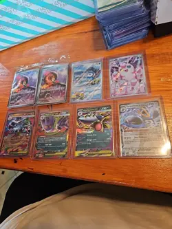 Pokemon PHANTASMAL FLAMES FULL ART, EX 8 CARD LOT INCL CHARIZARD PIPLUP WIGGLY - Image 1