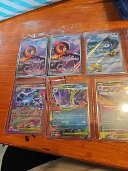 Pokemon PHANTASMAL FLAMES FULL ART, EX 8 CARD LOT INCL CHARIZARD PIPLUP WIGGLY - Image 2