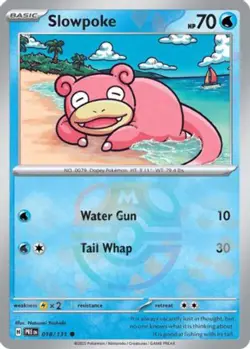 POKEMON TCG - Slowpoke (Master Ball Pattern) 018/131 SV Prismatic Evolutions - C - Image 1