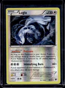 2016 Pokemon XY Fates Collide Lugia Reverse Holo #78/124 - Image 1
