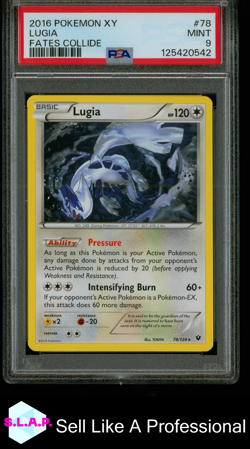 LUGIA FATES COLLIDE POKEMON XY FATES COLLIDE 2016 78 PSA 9 - Image 1