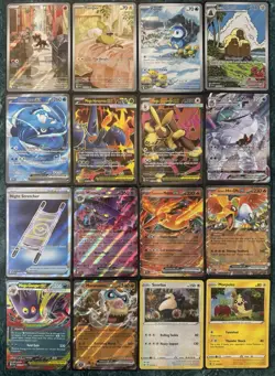POKEMON DESTINED RIVALS PHANTASMAL FLAMES FULL ART ILLUSTRATION RARE CARD LOT !! - Image 1