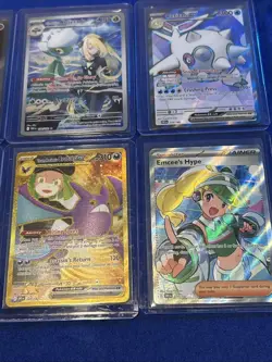 Pokemon Destined Rivals Illustration Rare & Full Art Lot Of 8 + 107 Double Rares - Image 4