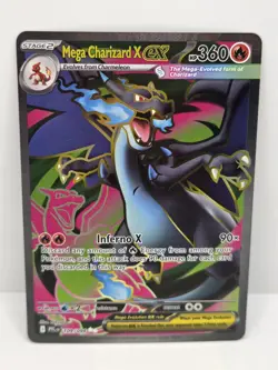 Mega Charizard X ex 109/094 Me02: Phantasmal Flames Holo Pokemon Card - Image 1