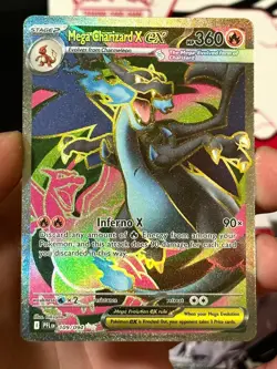 Mega Charizard X ex 109/094 Me02: Phantasmal Flames Holo Pokemon Card - Image 3
