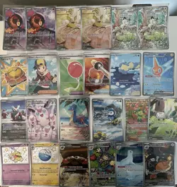 Pokemon Cards Illustration Rare Lot Meowth IR Mistys Lapras PRICED TO SELL - Image 1