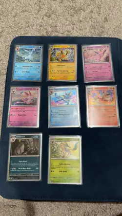 Pokemon Prismatic Evolutions Eeveelution Cosmos Holo Costco Promo Full Set (8x) - Image 1