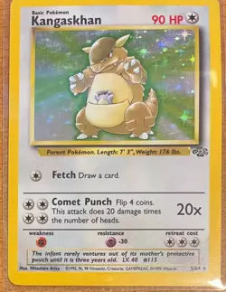 Kangaskhan 05/64 Jungle Holo 1999 Base Set Pokemon TCG Original MP/HP - Image 1