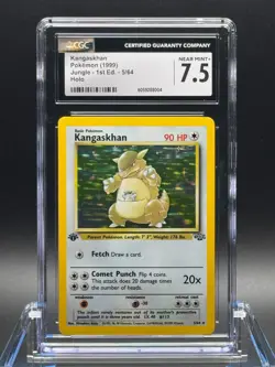 CGC 7.5 NEAR MINT+ ✨ - Kangaskhan 05/64 1st Edition Jungle Holo - 1999 Pokemon - Image 1