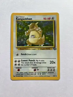 Pokemon Card Kangaskhan Jungle Set Holo Rare 05/64 Vintage 1999 WOTC #3 - Image 2