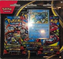 Pokemon TCG Mega Evolution Base Set 3-Pack Blister |Golduck |BRAND NEW SEALED - Image 1