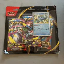 Pokemon Mega Evolution 3 Pack Blister Golduck TCG | Brand new and Sealed - Image 1