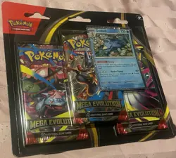 Mega Evolution 3 Pack Blister - Golduck - Brand New and Sealed Pokemon TCG - Image 1