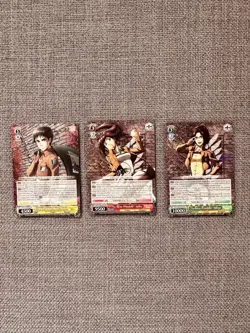 Weiss Schwarz Attack On Titan Mixed Card Lot, ENG NM SR, RR, R - Image 3