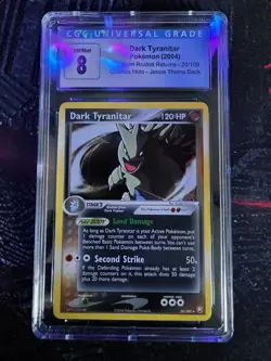 2004 Pokemon Dark Tyranitar EX Team Rocket Returns 20/109 Cosmos Holo Rare 🚀 - Image 1