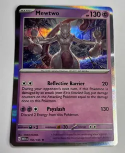 Mewtwo Holo NM 150/165 Scarlet & Violet 151 Pokemon Card - Image 1