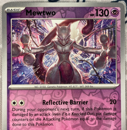 Mewtwo 150/165 Reverse Holo Rare Scarlet & Violet 151 Set Pokemon Card 2023 NM - Image 2