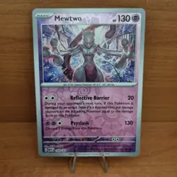 Mewtwo 150/165 Scarlet & Violet 151 Reverse Holo Foil Rare Pokemon TCG NM/M - Image 1