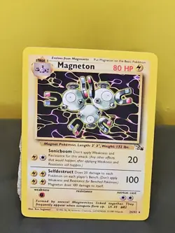 Pokemon TCG Magneton Fossil Set Non-Holo 26/62 Rare Vintage - Image 1