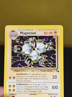 Pokemon TCG Magneton Fossil Set Non-Holo 26/62 Rare Vintage - Image 3