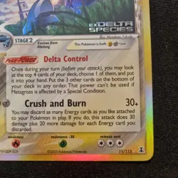 Metagross Reverse Holo EX Delta Species 11/113 Pokemon TCG - NM - Image 5