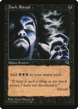 MTG Magic the Gathering Dark Ritual (118/350) Tempest MP - Image 1