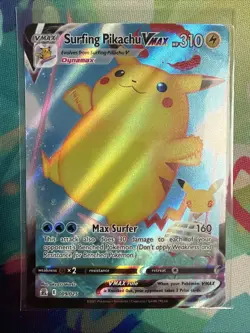 Surfing Pikachu VMAX 009/025 Celebrations Full Art Ultra Rare Pokemon Card NM - Image 1