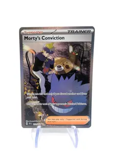 Pokemon Card Mortys Conviction 211/162 Near Mint Trainer Temporal Forces holo - Image 1