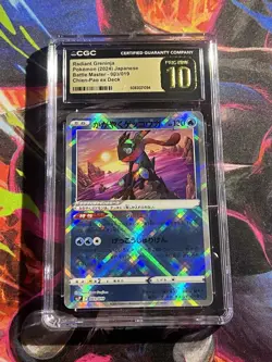 ✨ CGC 10 PRISTINE Radiant Greninja 003/053 Miraidon ex Set Japanese Pokemon Card - Image 1