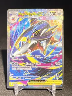Mega Sharpedo EX 127/94 Phantasmal Flames Pokemon TCG 2025 Secret Rare Card - Image 1