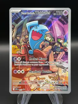 Team Rocket's Wobbuffet 203 Sv: Scarlet & Violet Promo Cards Holo NM Destined - Image 1