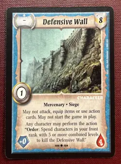 2002 Warlord Saga Of The Storm Defensive Wall Card Mercenary-Siege - Image 1