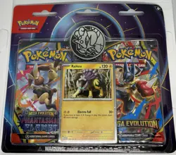 Pokemon TCG 2 Packs. 6 Sealed Sleeves, PSA 8 Graded Card & 2 Lucario Figurine - Image 1