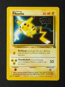 Pokemon Cards Pikachu 4 Wizards Black Star Promos Promo NM - Image 1