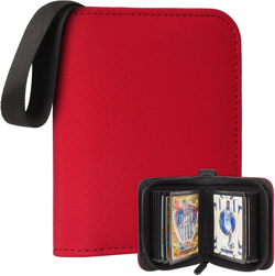 1 Pocket Card Binder - Trading Card Album, Holds 40 Cards, Red - Image 1