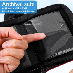 1 Pocket Card Binder - Trading Card Album, Holds 40 Cards, Red - Image 3