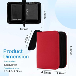 1 Pocket Card Binder - Trading Card Album, Holds 40 Cards, Red - Image 4